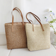 Woven Tote Shoulder Bag