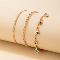 Multi-layer Flower Anklet