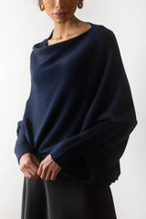 Solid Color Round Neck Long Sleeve Loose Knitted Sweater