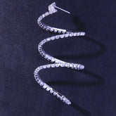 Serpentine Diamond Earrings