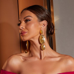 Personality Ellipse Earrings