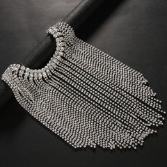 Multi-layer Rhinestone Tassel Bracelet