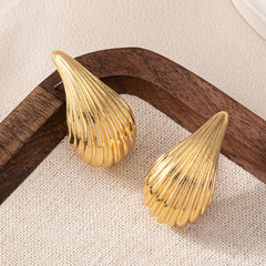 Striped Drop Earrings