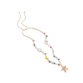 Woven Ethnic Wind Shell Starfish Necklace