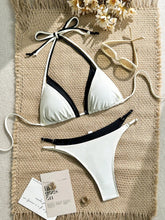 2 Piece Contrast Color Bikinis Set