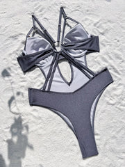 Shiny One Piece Swimsuit
