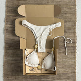 Textured Beaded Bikini Set