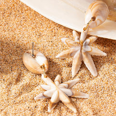 Shell Starfish Earrings