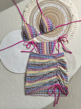 3 Piece Gradient Crochet Swimsuit