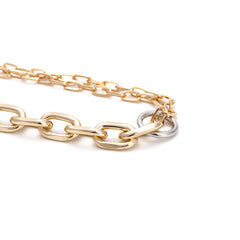 Simple Metal Stitching Necklace