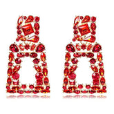 Geometric Color Set with Diamond Hollow Earrings