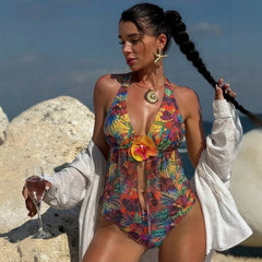 3D Floral Lace 2 Pieces Bikini Set