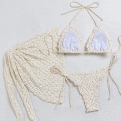 3Pcs Lace Bikini Set