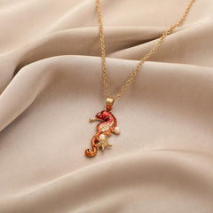 Set Auger Seahorse Sea Necklace