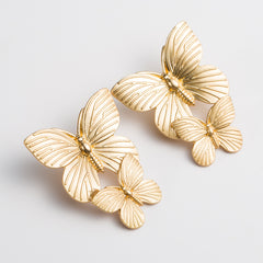 Metal Butterfly Earrings