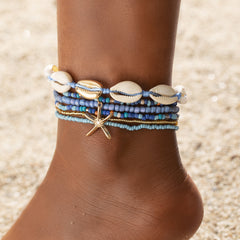 Starfish Shell Anklet