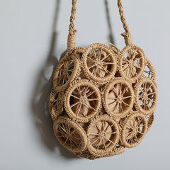Vintage Hollow Straw Bag