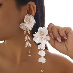 Flower Necklace and Earrings