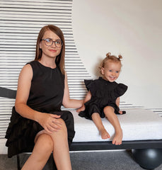 Kid Sleeveless Lace Dress With Bag