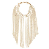 Multi-layer Rhinestone Tassel Bracelet