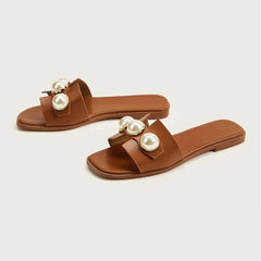 Pearl Flat Slippers