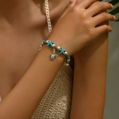 Starfish Shell Anklet and Bracelet