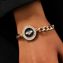 Round Lion Diamond Bracelet