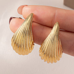 Striped Drop Earrings