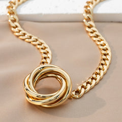 Twist Geometric Bracelet and Necklace