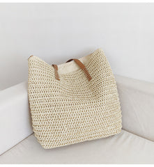Woven Tote Shoulder Bag