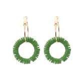 Flaxmaker Simple Boho Gold Hoop Earrings