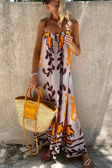 Sunday*s Color Palette Ethnic Printed Loose Cami Maxi Dress