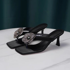 Rhinestone Rose Heels