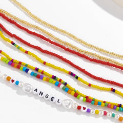 Shell Multilayer Contrast Waist Chain