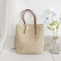 Woven Tote Shoulder Bag