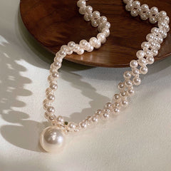 Three Row Pearl Necklace