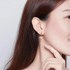 925 Sterling Silver Earrings Blue Eye