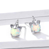 925 Sterling Silver Earrings Opal