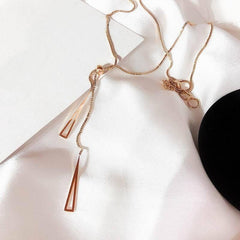 925 Sterling Silver Long Necklaces Stainless Steel Classic Triangle