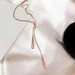 925 Sterling Silver Long Necklaces Stainless Steel Classic Triangle