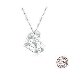925 Sterling Silver Necklaces Big Heart