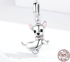 925 Sterling Silver Pendent Chihuahua Dog