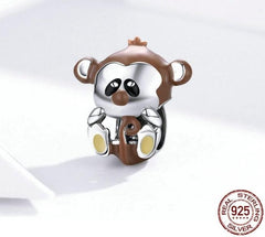 925 Sterling Silver Pendent Lovely Monkey