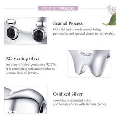 925 Sterling Silver Pendent Lovely Tooth