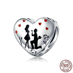 925 Sterling Silver Pendent Marry Me Heart