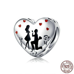 925 Sterling Silver Pendent Marry Me Heart