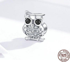 925 Sterling Silver Pendent Owl