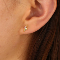 925 Sterling Silver Rainbow Blight Earrings