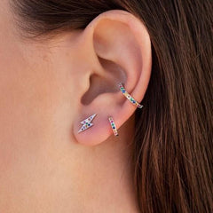 925 Sterling Silver Rainbow Blight Earrings