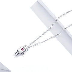 925 Sterling Silver Robot Lover Necklaces